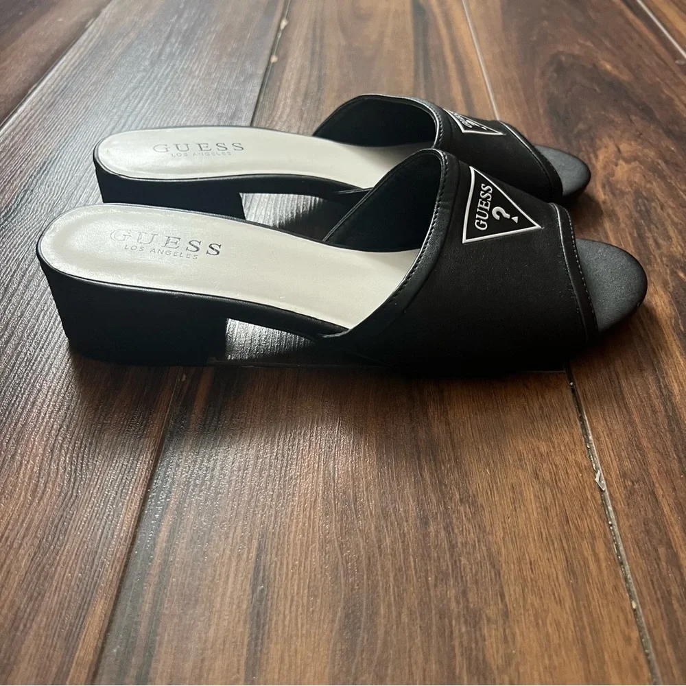Guess Black Slide Heels – Size 9 - Picture 3 of 10